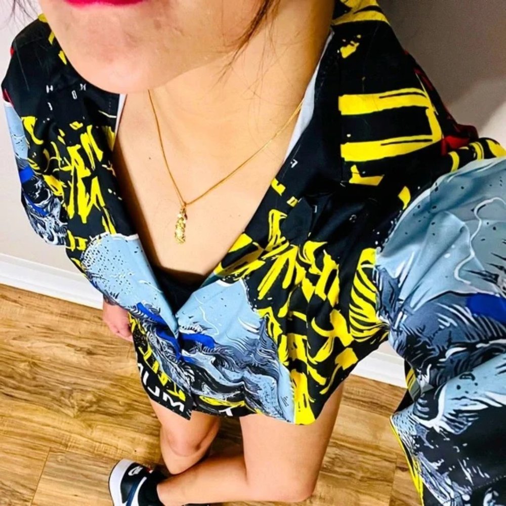 Trendy All Over Print Polo